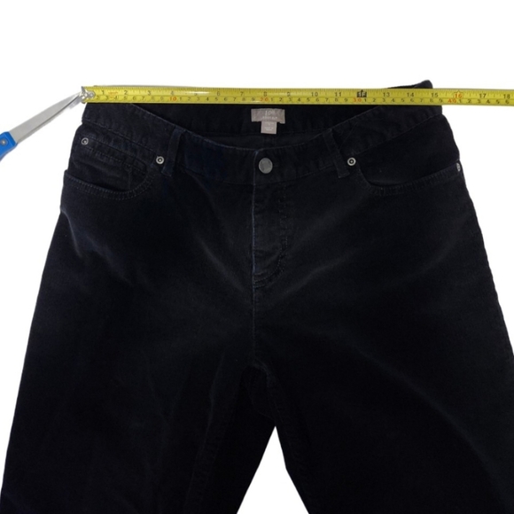 J Jill  Boot Cut  Women's Size 8 Mid-rise  Corduroy  Jeans  Black - Picture 6 of 15